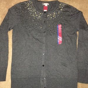 Target Rhinestone Sweater Large NWT